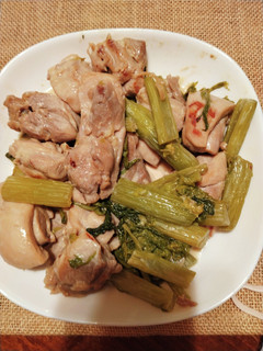 鶏モモとセロリの柚子酢炒め-レシピのメイン写真