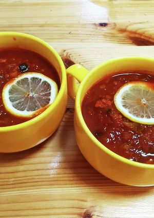 ゾリャンカ♪ドイツ式酸味トマトスープ-レシピのメイン写真