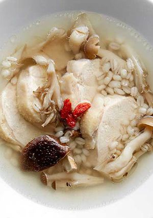みつせ鶏むね肉のもち麦薬膳スープ-レシピのメイン写真
