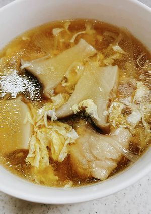 鶏肉とエリンギのスープ♡しょうがで温かく-レシピのメイン写真