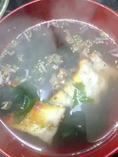 焼き餅入りしじみスープ-レシピのメイン写真