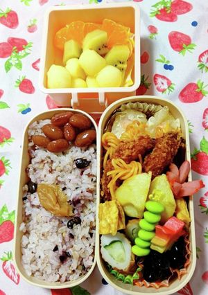 必勝☆今日の塾弁当-レシピのメイン写真