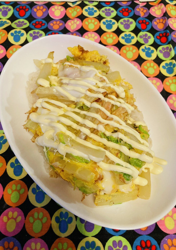 お正月のカニで＼白菜の卵とじ／だしマヨ味-レシピのメイン写真