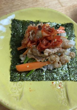 キンパ風手巻き寿司(醤油麹)-レシピのメイン写真