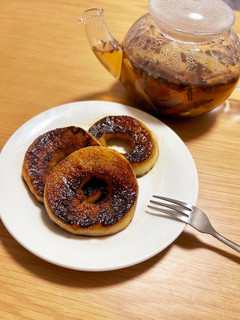 ウイスキー焼きりんご&皮とシナモンの紅茶-レシピのメイン写真