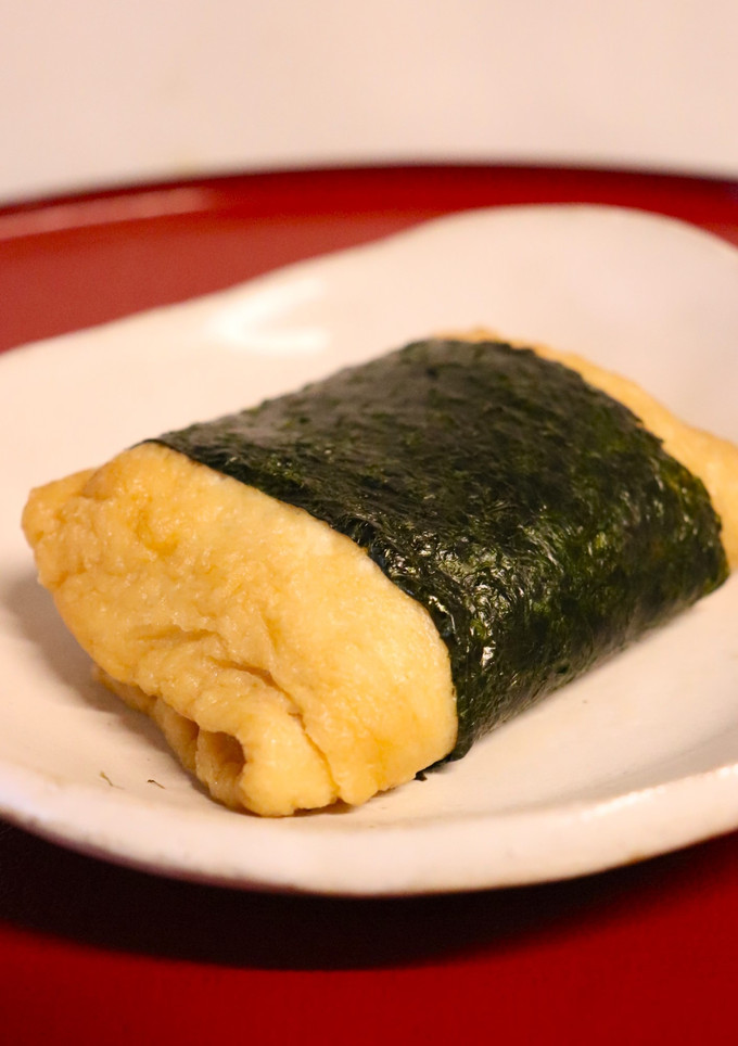 稲荷餅の油揚げの煮方＆海苔巻き稲荷餅-レシピのメイン写真