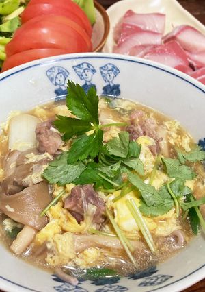 鶏とネギのお蕎麦-レシピのメイン写真