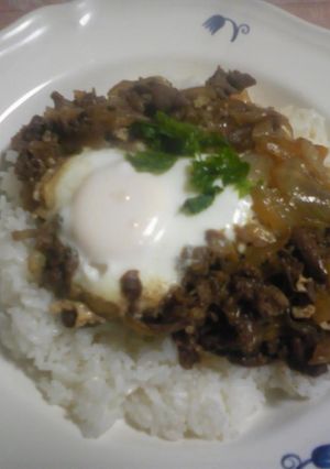 ラムの甘辛煮＆卵のっけご飯-レシピのメイン写真