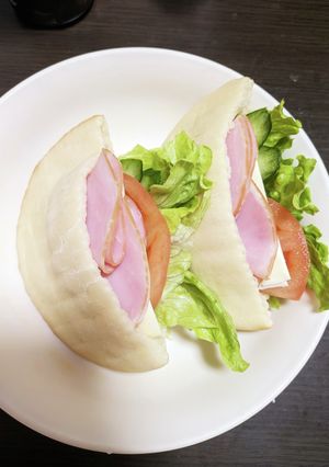 朝にぴったり♪ハムチーズのピタパンサンド-レシピのメイン写真