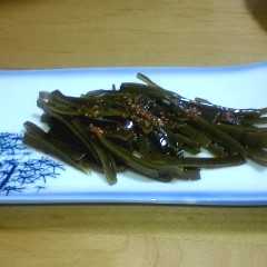 รูปของ だしを取った昆布でエコなおつまみ♪