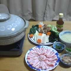 รูปของ ☆激ウマ☆豚のしゃぶしゃぶ　ｄｅ　薬味鍋