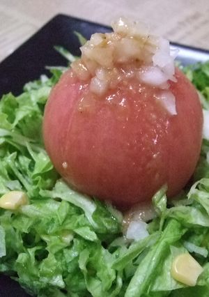 ～丸ごとトマト❤の冷やしサラダ～-レシピのメイン写真