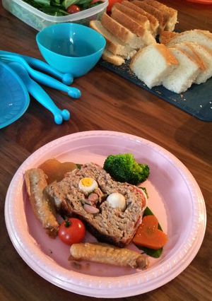 パーティーに！　スマイル　ミートローフ-レシピのメイン写真