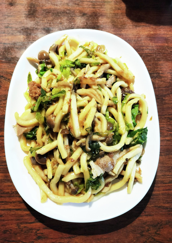 おかかときのこで和風豚バラ焼きうどん-レシピのメイン写真