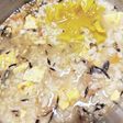 残りのちらし寿司の雑炊