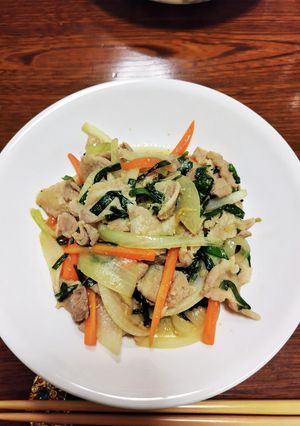 黄金の味で豚肉の炒めもの-レシピのメイン写真