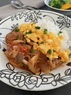 ルウ不要!トマト缶ポークハヤシライス-レシピのメイン写真