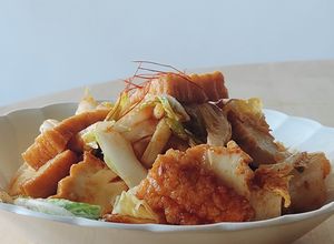 厚揚げと白菜の旨煮☆レンジ3分☆簡単夕食-レシピのメイン写真