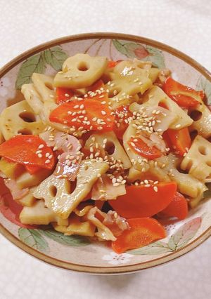 我が家のれんこんのきんぴら-レシピのメイン写真
