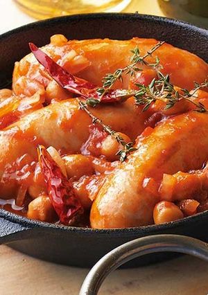 みつせ鶏ローフソーセージのトマト煮-レシピのメイン写真