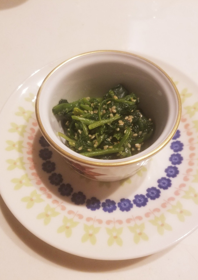 お弁当にも！簡単ほうれん草のゴマ和え♪-レシピのメイン写真