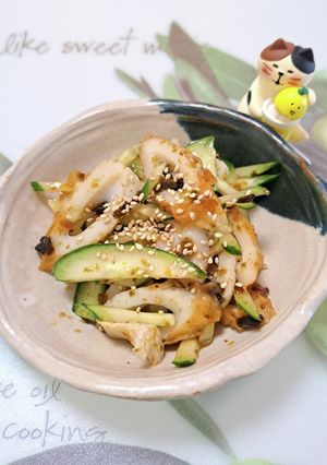 ♡簡単♪キュウリと竹輪で海苔の佃煮あえ♡-レシピのメイン写真