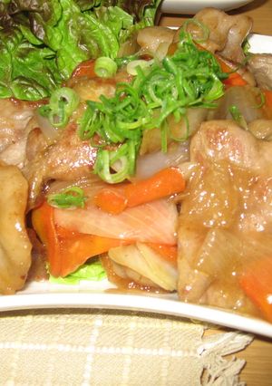 豚ロースの甘辛炒めんo(ﾟｰﾟ*oo-レシピのメイン写真