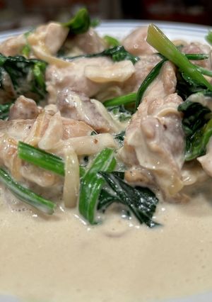 簡単ほうれん草と鶏肉のクリーム煮-レシピのメイン写真