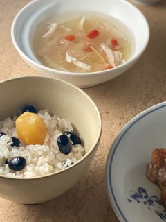 *黒豆と栗のおこわ*-レシピのメイン写真