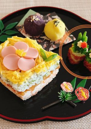 【親子クッキング】ちくわで門松-レシピのメイン写真