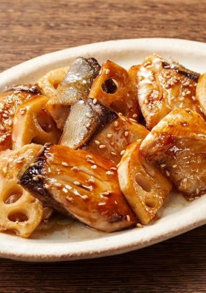 ぶりとれんこんのごま照り焼き-レシピのメイン写真