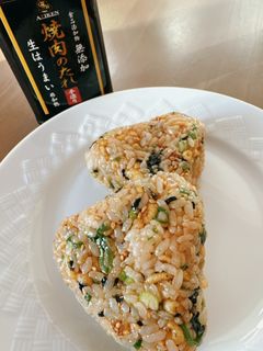 焼肉の生だれで作る たぬきおにぎり-レシピのメイン写真