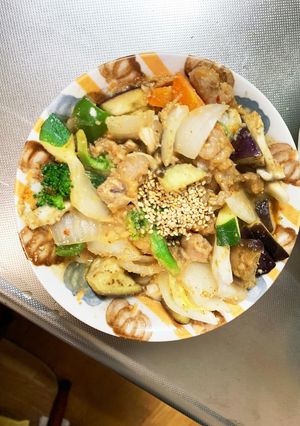 ピリ辛オイ味豚こま白菜回鍋肉青椒肉絲風-レシピのメイン写真
