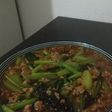 小松菜とひき肉のオイスター餡掛け