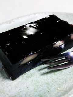 しのんち☆黒豆煮汁の黒豆かんてん♪-レシピのメイン写真