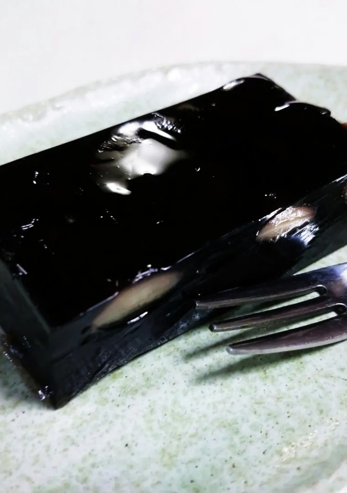しのんち☆黒豆煮汁の黒豆かんてん♪-レシピのメイン写真