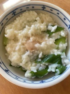 温まる鶏肉とねぎの中華しょうがおかゆ-レシピのメイン写真