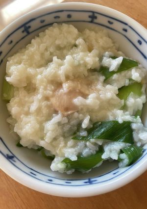 温まる鶏肉とねぎの中華しょうがおかゆ-レシピのメイン写真