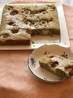 抹茶バナナあんバタースクエアケーキ♡-レシピのメイン写真