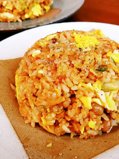 納豆キムチ炒飯♪-レシピのメイン写真