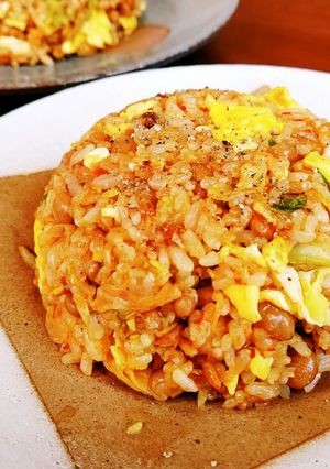 納豆キムチ炒飯♪-レシピのメイン写真