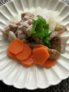 冬野菜と鶏肉の煮物(塩味)-レシピのメイン写真
