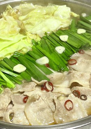 痩せ飯・豚ばらキャベツ鍋と〆うどん・雑炊-レシピのメイン写真