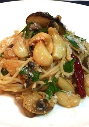 ホクホクにんにくのカレッティエラ風パスタ-レシピのメイン写真