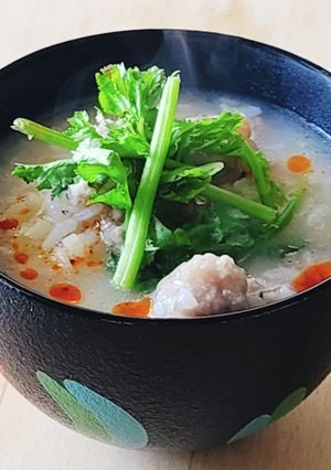 中華粥☆カオトム☆肉そぼろ粥☆アジアン粥-レシピのメイン写真