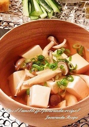 豆腐としめじのお吸い物-レシピのメイン写真