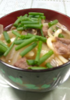 ５分でできる肉うどん-レシピのメイン写真