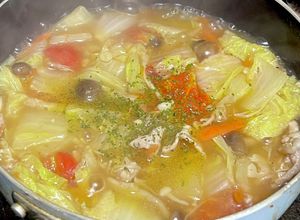 便秘解消！きのこと白菜の燃焼スープ-レシピのメイン写真