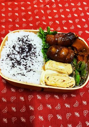 2024.1.6.ネギの肉巻き弁当-レシピのメイン写真