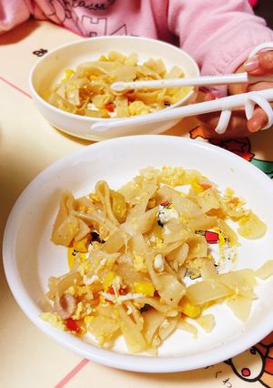 子供がパクパク!野菜入り焼ききしめん-レシピのメイン写真